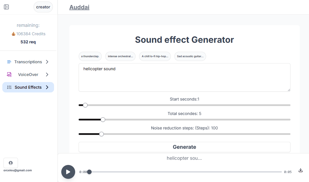 ai sound effect generator